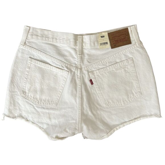 Levi's Premium 501 Button-Fly Big E High Rise Waterless Denim Shorts - Sz 31 NWT - Picture 7 of 12